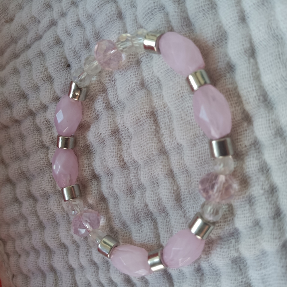 Pink Beaded Bracelet